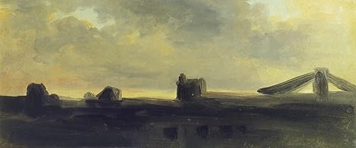 Impression Tableaux Graffiti Ciel de Pierre Henri de Valenciennes Toile Fine Art 60x90