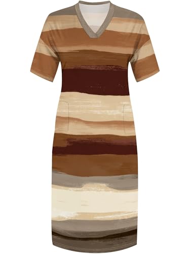 Image of SUZONANA Plus Size Dresses for Curvy Women African Print American Dress Summer Outfits Casual Loose with Pocket