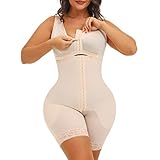 welooc Faja Reductora De Abdomen Y Cintura Shapewear for Women Tummy Control Body Shaper Slimmer Bodysuit Liposuction Compression Garment