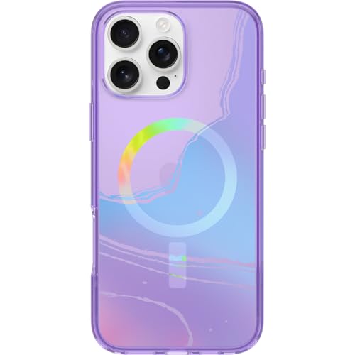 Image of OtterBox iPhone 16 Pro Max Symmetry Series Clear Case - Galactic Dreaming Purple - Ultra-Thin, Sleek iPhone Case, Glossy & Shiny iPhone Case