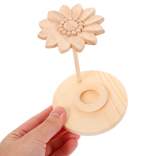 Difusor aromático eléctrico Beaupretty con base de madera Beige miniatura 3