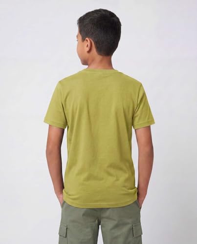 Image of 5 Pack Boys' Cotton T Shirts Crew Neck Plain Short Sleeve Tops Kids Teens