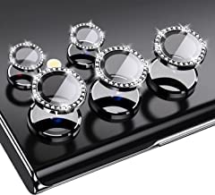 Image of For Samsung S23 Ultra Camera Lens Protector Tempered Glass /Scratch-Resistant Ultra-Thin Tempered Glass with Aluminum Edge For Samsung Galaxy S23 Ultra 5G- (5 Pack, Black Diamond)