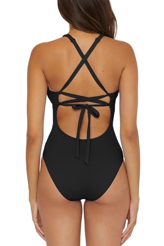 Women's Standard Lake Side Braided Maillot One Piece Swimsuit, Bathing Suits3