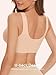 Angelhood Seamless Front Closure Bras for Women with Jelly Soft Support, Smoothing Padded Bralette, Wireless Snap Closing Bras Nude