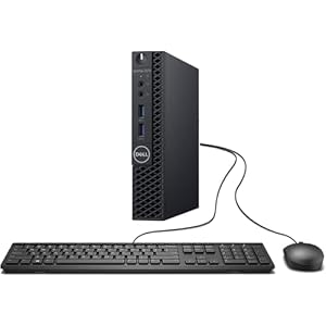 Dell OptiPlex 3070 Micro 9th Generation Mini Desktop PC – Intel Quad-Core i3-9100T, 16GB DDR4 RAM, 256GB SSD, Wi-Fi, Bluetooth, Windows 11 Pro – (Renewed)
