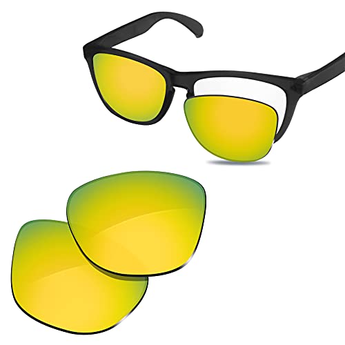 Image of 100% Precise-Fit Replacement Sunglass Lenses Compatible with Oakley Frogskins OO9013 55mm