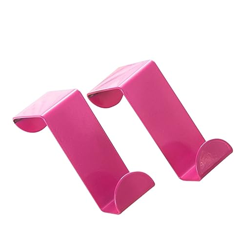 NAMOARLY 10pcs Stainless Steel Hooks Hangers Door Hook Stainless Steel Door Hanger Pink