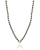 Collar Acero Ip Dorado Y Piedra Nat Sra Fn