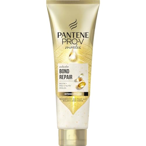 Pantene Pro-V Molecular Bond Repair - Cuidado del cabello con biotina 150 ml, fórmula concentrada Pro-V para cabello extremadamente seco, proporciona un cabello visiblemente sano, fortalecido y
