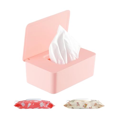 Renchey Portatoallitas Húmedas,Recipiente Recargable para Toallitas - Estuche Reutilizable para Almacenar Papel Higiénico en Dormitorio, Restaurante, Coche, Baño, Hogar o Mostrador