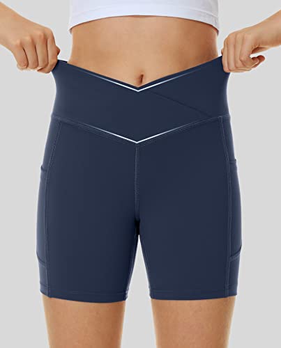 Ewedoos Girls Volleyball Athletic Shorts with Pockets - Preppy Spandex Dance Shorts for Teen Girls2