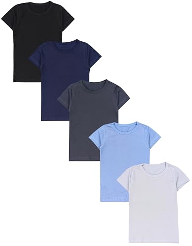 TupTam Unterhemden Jungen – 5er Pack Kurzarm Kinder...