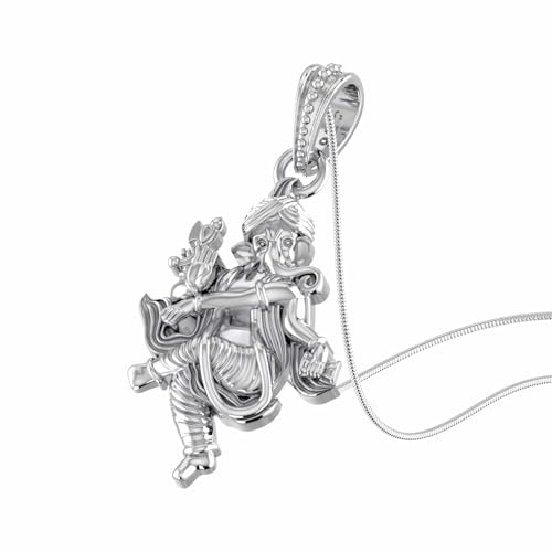 Pendentif en argent sterling 925 avec chaîne vénitienne raffinée - 2