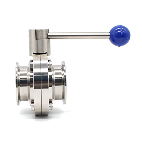 Vanne tri-clamp 76mm en acier inoxydable SS304 finition polie miroir et joint sanitaire - 4