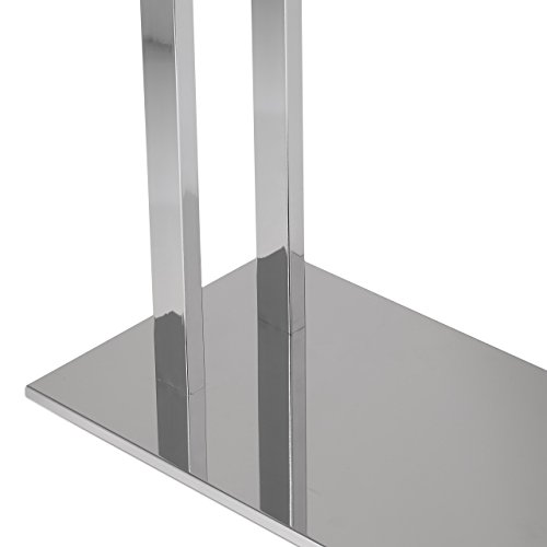 Toallero de pie de acero cromado Relaxdays WIMEDO de 80 cm 6