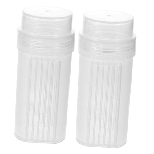 Veemoon 2Pcs High Clarity Staining Jars for Microscope Slides Laboratory Slide Drying Rack Plastic Staining Container with Lid for Lab Microscope Supplies