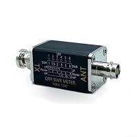 SWR-Messgerät 1-30 MHz, Tragbares Stehwellenmessgerät mit 6 LED-Anzeige, HF-Leistungsmesser bis 12W für Kurzwellenfunk und Amateurfunk, BNC-Anschluss – Ansicht 3