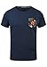 Produktbild Blend Florens Herren T-Shirt Kurzarm Shirt mit Print und Rundhalsausschnitt, Größe:XXL, Farbe:Navy (70230)