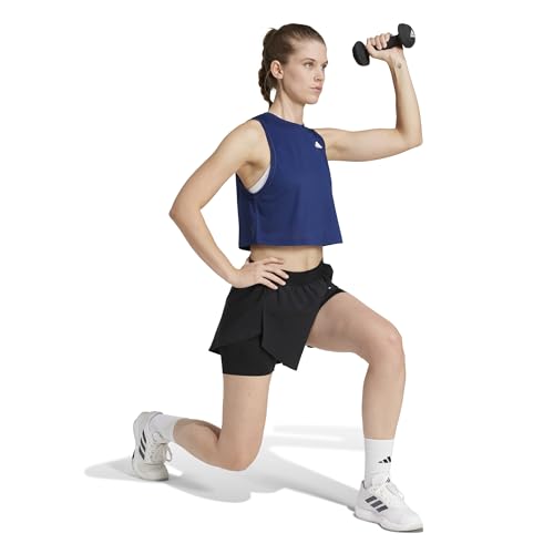 Image of adidas Womens Train Essentials Boxy Workout Tank Casual - Black