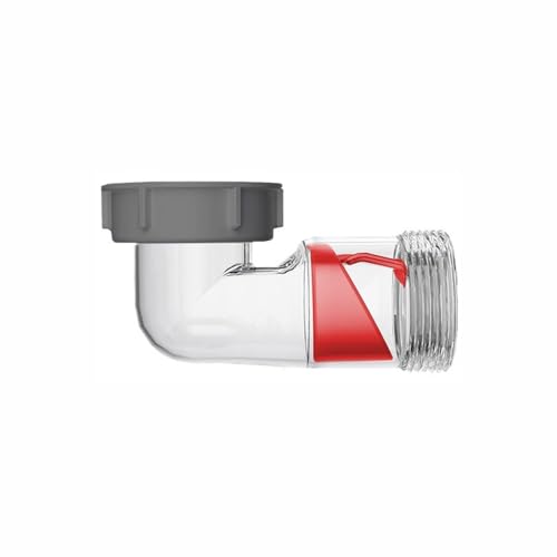 BE-TOOL Sink Trap P-Trap Replacement, Visible Anti-Odor Backflow Preventer for Kitchen Bathroom RV Garbage Disposal Sink Drain Fittings (58mm)