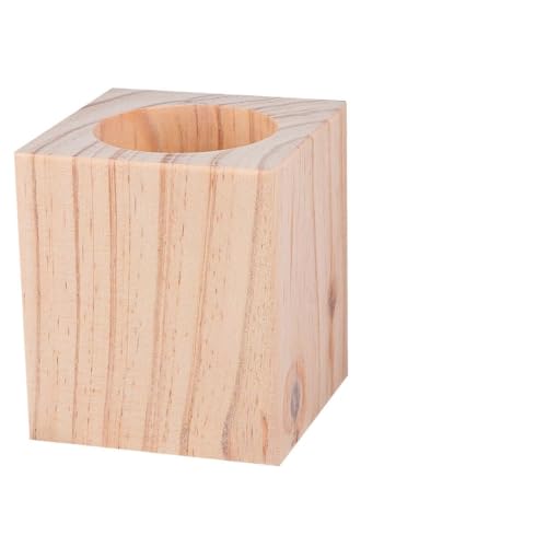 OKUMEYR Rehausseurs de Pieds pour Meubles en Bois Massif Pin Ronds Ø5 CM Hauteur 5 CM Support Stable pour Table Chaise et Lit Accessoire Écologique pour...
