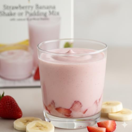Image of ProteinWise - Strawberry Banana Meal Replacement Shake or Pudding Mix - 7 /Box