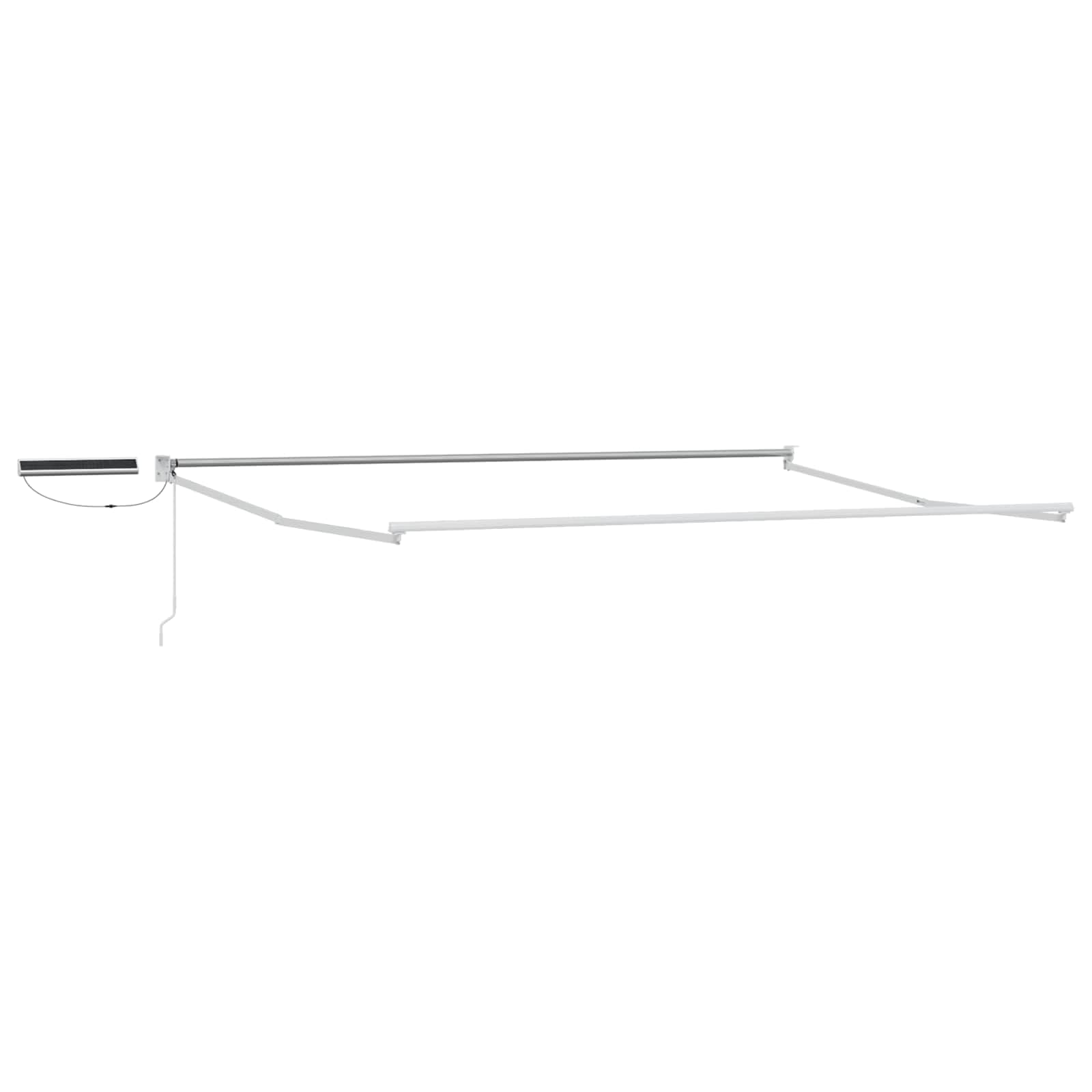 Tenda da Sole Elettrica, Alluminio, Terrazza, Antracite e Bianco, 5 x 3 m