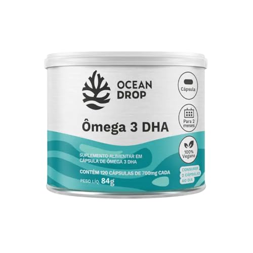 Ômega 3 DHA Vegano Ocean Drop 120 Cápsulas