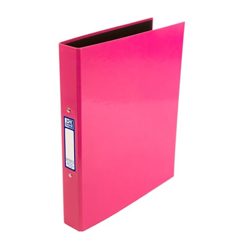 Oxford Premium A4 Ring Binder, Pink Single Folder, 25mm