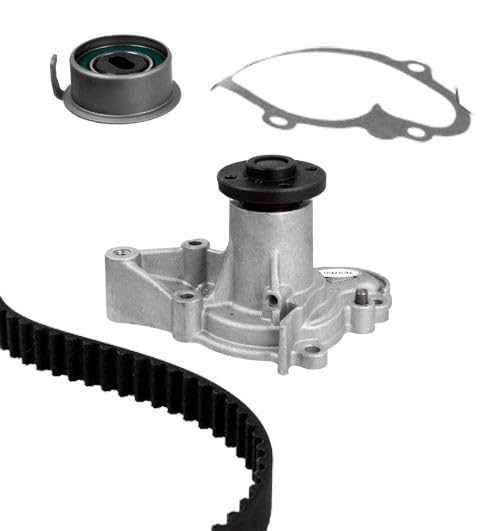 METELLI 30-1021-1 Bomba de agua + kit de correa de distribución con junta no usar sellantes Compatible con KIA Picanto SA, HYUNDAI i10 PA