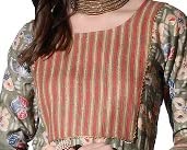 Image of DHRUVI TRENDZ Women's Cotton Blend Fancy Kurta Set | Regular Fit Kurti Sets for Woman | Floral Printed Kurta Sets for Woman Daily Outfits | Cotton Ethnic Traditional Straight Kurti Set for Office