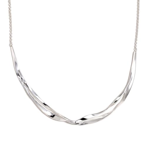 Agatha Ruiz de la Prada Gargantilla Collar Pertegaz Plata Ley 925m mujer BATILLÓ 36cm. dos líneas centro 14cm.