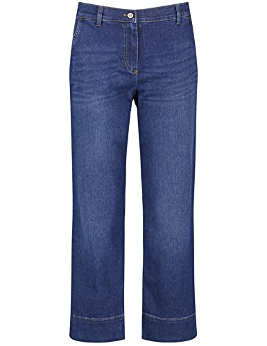 GERRY WEBER Edition 92431-67950 Jeans, Denim Dark Blue con Use, 42 para Mujer