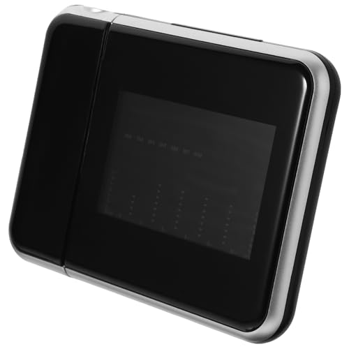 OUNONA Battery-Powered Alarm Clock Led Projection Digital Display 12/ Hour Format for Home or Office Random Style