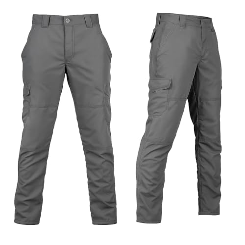 Calça Tática Poly‑Stop Thunder – Secagem Rápida, 6 Bolsos, Alta Resistência para Trilha, Pesca e Escalada (BR, Numérico, 40, Regular, Regular, Cinza-UT-Thunder-021)