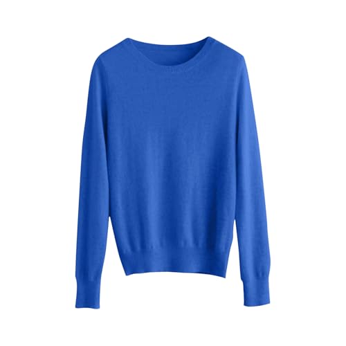 Cashmere Sweaters for Women Long Sleeve Crewneck Soft Warm Pullover Tops Casual Lightweight Oversized Knit Sweater4
