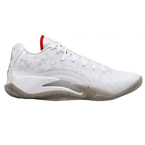 Nike Zion 3 Big Kids' Basketball Shoes (DV3869-106, White/Cement Grey/Pure Platinum/University RED) Size 6