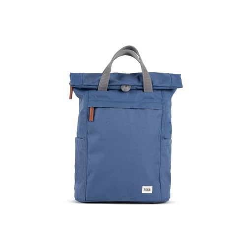 ROKA London Finchley A Medium Recycled Canvas (Burnt Blue)