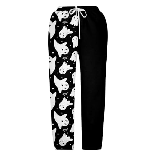 Girls Halloween Sweatpants Elastic Waist Print Baggy Pants for Toddler Casual Wide Leg Trousers with Pocket4