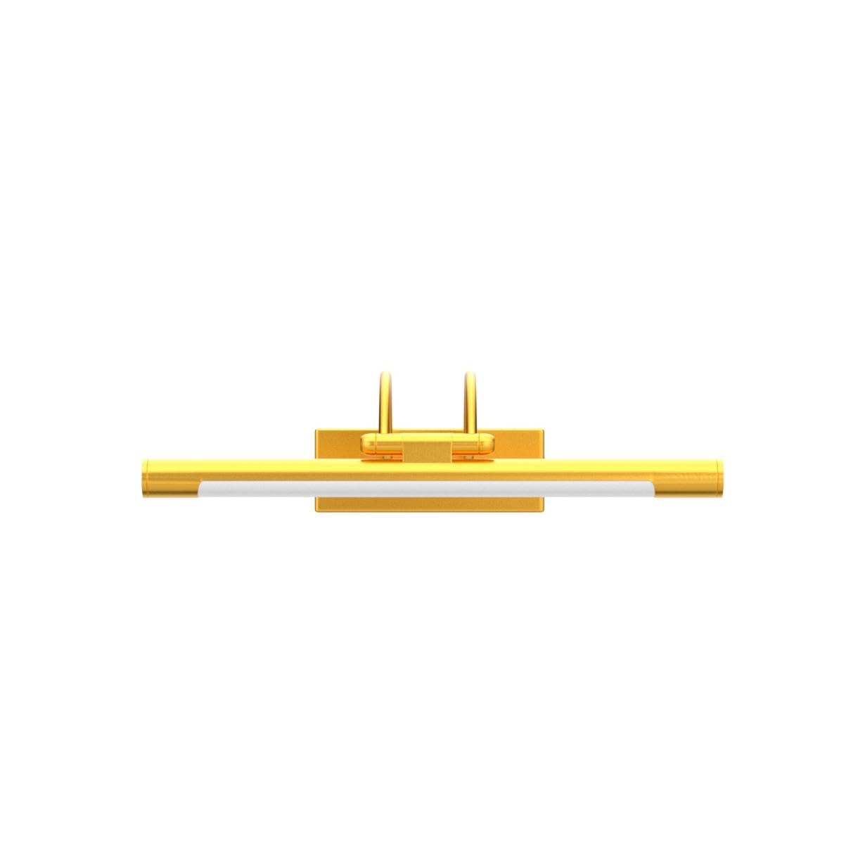 MantoLite LED Regulable Lámparas de Pared 10W,40CM Interior Iluminación para cuadros y expositores Cabeza Giratoria Lectura Lámpara,Latón Mate Baño Espejo Apliques de Pared 3000K/4000K/6000K