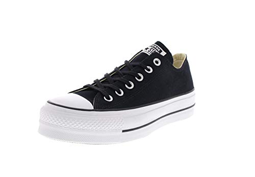Converse Women's Chuck Taylor All Star Lift Sneaker, Black/White/White, 63