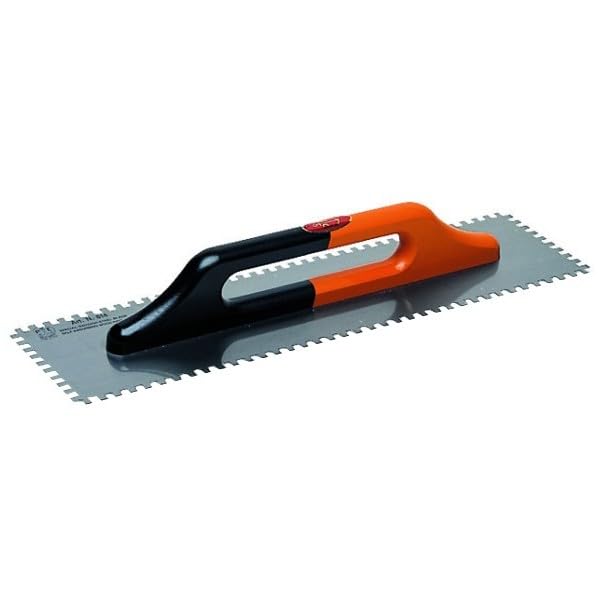 Frattone modello tedesco in acciaio inox saldato dentato 4 lati manico in legno a due mani