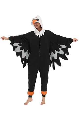 HvnTjvn Eagle Costume Bird Onesie Adult Pajamas Halloween Christma Women S