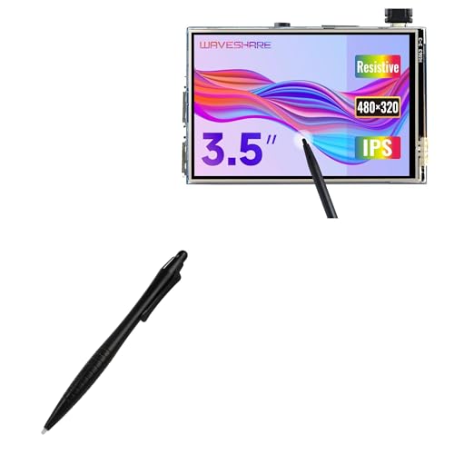 BoxWave Stylus Pen Compatible with Waveshare Resistive Touch Control Screen TFT LCD (3.5 in) - DirectTip Resistive Stylus, DirectTip Resistive Stylus - Jet Black