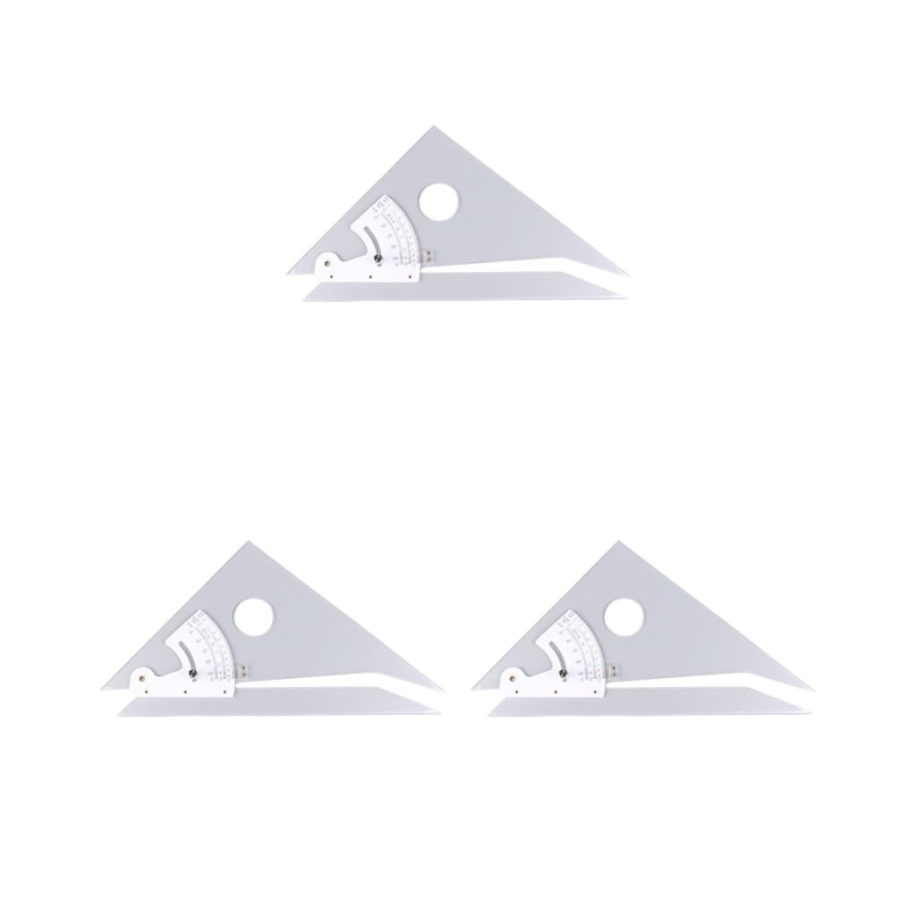 3er-Set verstellbare Zeichen-Dreieckslineale Grafikskala Architekt Plain Edge Lineale