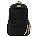 YZHS Männer Frauen Harajuku Schule Rucksack Weibliche männliche kühle wasserdichte reise tasche mädchen junge solide farbe rucksack damen student taschen süß (Color : Black, Size : L32cmW13cmH42cm)