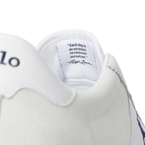 Image of POLO RALPH LAUREN Court Vulc Leather-Suede Sneaker