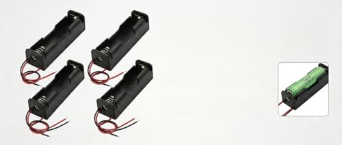 Image of 4Pcs 18650 Battery Holder Single Battery holder with Wire Leads for lithium battery