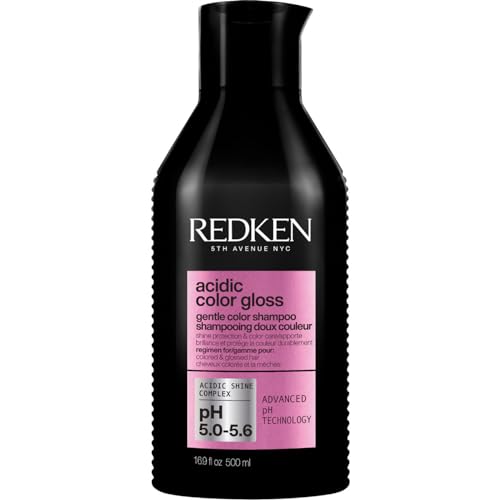 Redken, Shampoo Capelli Colorati, Per Capelli Tinti e Spenti, Protegge il Colore, Dona Luminosità, Formula con PH Acido, Acidic Color Gloss, 500 ml